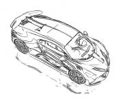 Coloriage Bugatti vue de haut
