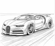 Coloriage Chiron de sport sur la piste