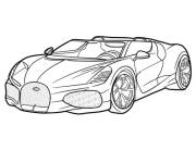 Coloriage Croquis Bugatti