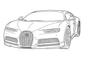 Coloriage Design de la Bugatti