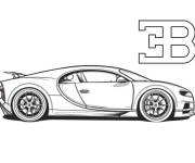 Coloriage et dessins gratuit Emoji Bugatti à imprimer