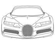 Coloriage Fa&ccedil;ade de Bugatti
