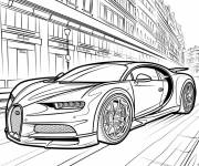 Coloriage Feuille Bugatti