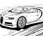 Coloriage Fond de Bugatti Chiron