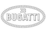 Coloriage et dessins gratuit Image Logo Bugatti à imprimer