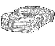 Coloriage LEGO Bugatti Chiron