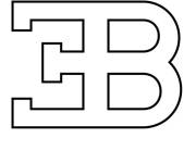 Coloriage et dessins gratuit Logo Bugatti facile à imprimer