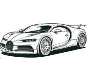 Coloriage Mod&egrave;le d'auto Bugatti
