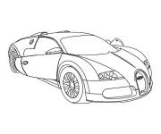 Coloriage et dessins gratuit Portes ouvertes de la Bugatti à imprimer