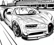 Coloriage Voiture Bugatti &agrave; Londres