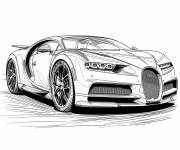 Coloriage Voiture Bugatti Centodieci en &eacute;dition limit&eacute;e