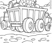 Coloriage et dessins gratuit Engins de chantier à imprimer