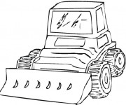 Coloriage Tracteur manitou