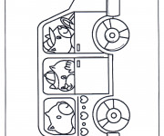 Coloriage Autobus d'animaux