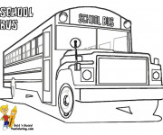 Coloriage Bus Enfant classique