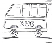 Coloriage Bus Enfant rapide