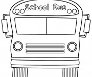 Coloriage Bus scolaire à décorer