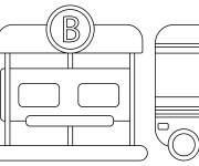 Coloriage Arr&ecirc;t de bus en &eacute;moji