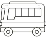 Coloriage Autobus vectoriel