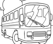 Coloriage bus autcar