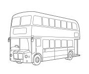 Coloriage Bus d'Angleterre 