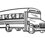 Coloriage Bus d'&eacute;cole petite section