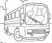 Coloriage Bus dans la foret