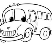 Coloriage Bus de bande anim&eacute;