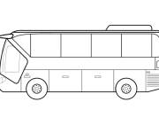 Coloriage Bus dessin&eacute;