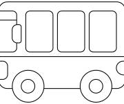 Coloriage Bus Emoji