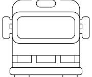 Coloriage et dessins gratuit Bus en sens inverse à imprimer
