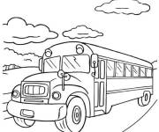 Coloriage Bus en voyage