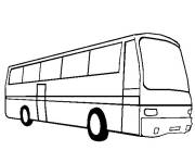Coloriage et dessins gratuit Bus isol&eacute; à imprimer