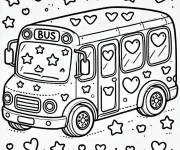 Coloriage Bus parmi les &eacute;toiles