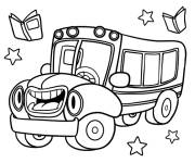 Coloriage Bus pour la rentr&eacute;e scolaire