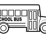 Coloriage Bus scolaire destin&eacute; pour les enfants