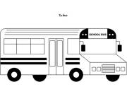 Coloriage Bus scolaire lego