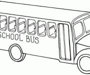 Coloriage Bus scolaire vue de haut