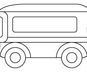 Coloriage et dessins gratuit Bus simple à imprimer