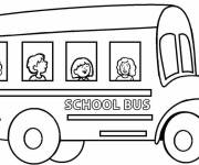 Coloriage Bus sp&eacute;cial pour les &eacute;coliers