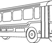 Coloriage Bus v&eacute;hicule