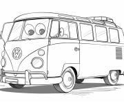 Coloriage Bus Volkswagen