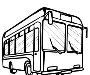 Coloriage Bus vue de face