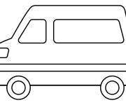 Coloriage Croquis Minibus &eacute;moji