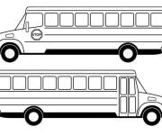Coloriage Deux mod&egrave;les du bus