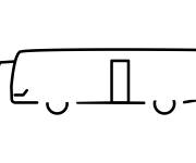Coloriage &Eacute;moji abstrait de bus