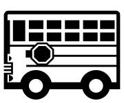 Coloriage &Eacute;moji de bus adorable