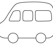 Coloriage &Eacute;moji Minibus pour enfants