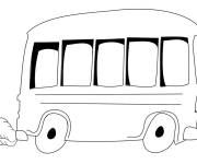 Coloriage Fum&eacute;e du bus