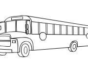 Coloriage L&rsquo;autobus scolaire classique